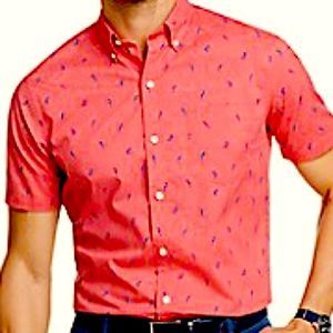 New Izod SS w Seahorses. Inv 00 2044